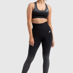 Ombre Seamless Crop - Black